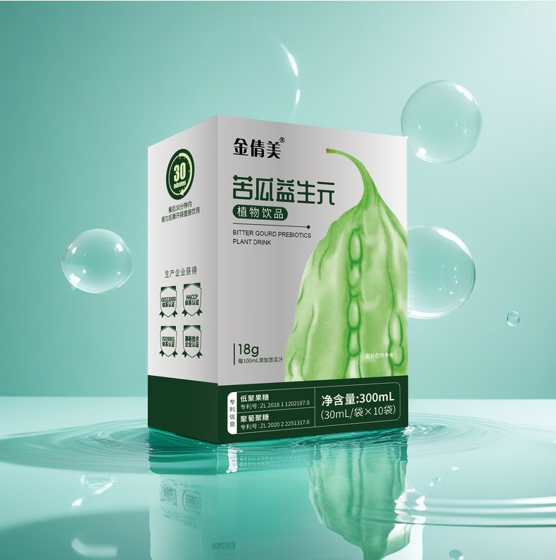 贴牌定制加工苦瓜益生元植物饮自立袋苦瓜汁膳食纤维饮品OEM