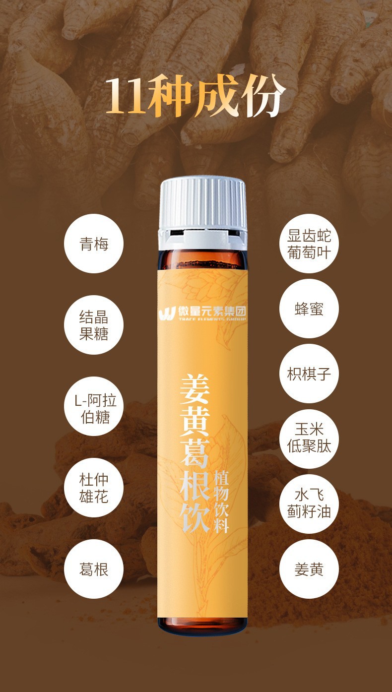 定制姜黄葛根解酒饮 枳椇子便携商务喝酒应酬植物饮料厂家代加工