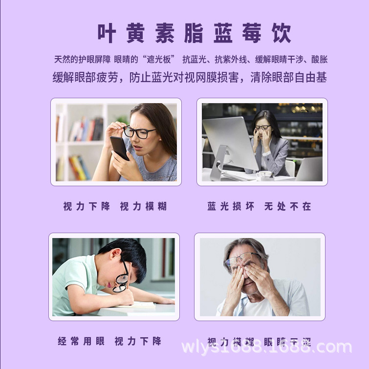 叶黄素酯蓝莓饮品源头厂家定制 海藻糖植物饮料OEM贴牌代加工