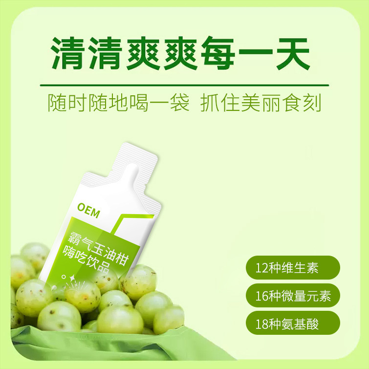 工厂定制白云豆玉油柑果汁饮品 金针菇复合果蔬酵素饮料OEM代加工