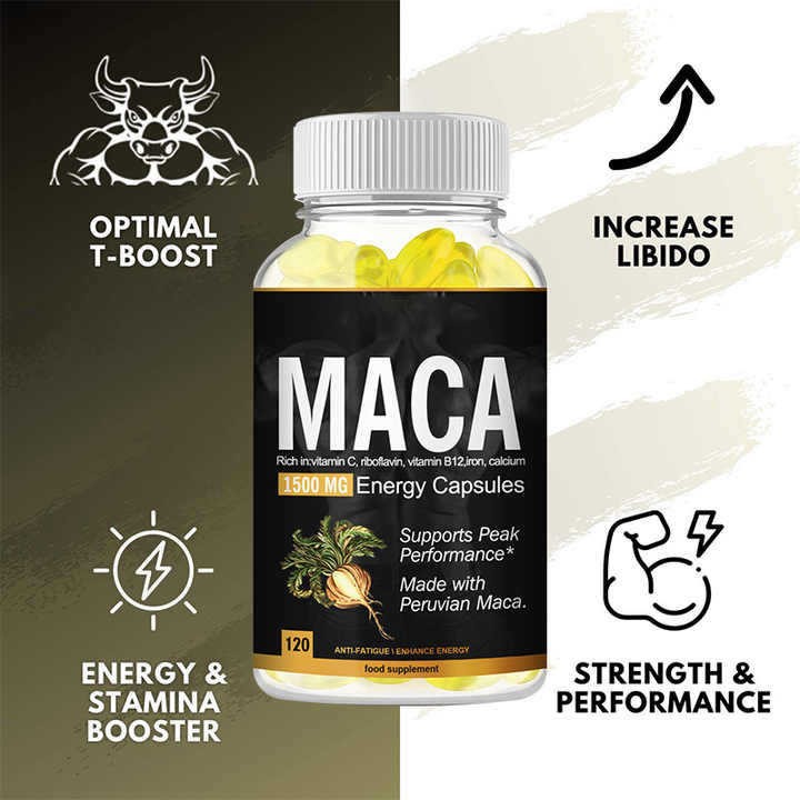 工厂定制外贸玛咖软糖MACA Gummies 提臀能量小熊软糖60粒代加工