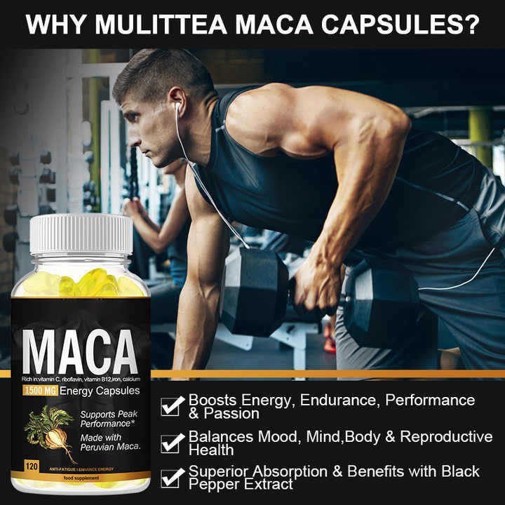 工厂定制外贸玛咖软糖MACA Gummies 提臀能量小熊软糖60粒代加工