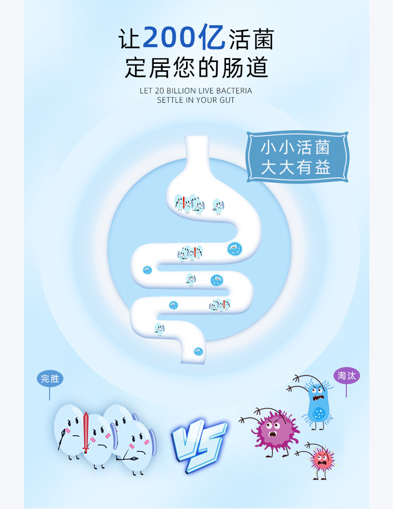 益生菌冻干粉 复合益生元酵素代加工固体饮料b420定制益生菌粉