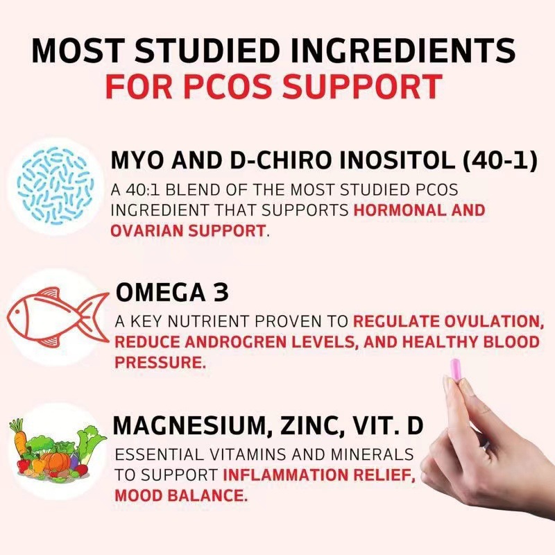 跨境代工肌醇复合维生素胶囊 PCOS Multivitamin Capsules