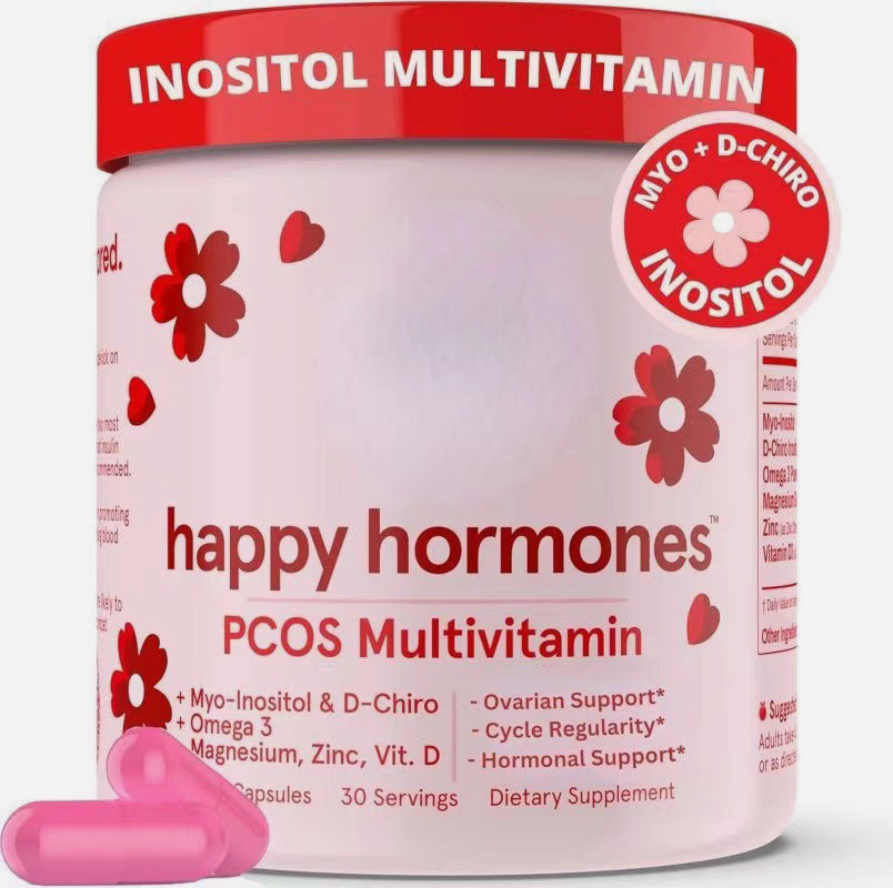 跨境代工肌醇复合维生素胶囊 PCOS Multivitamin Capsules