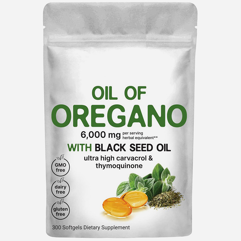 tk亚马逊跨境代工牛至油胶囊180粒定制Oregano Oil
